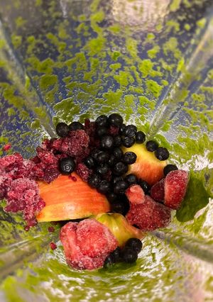 A picture of Berry Smoothie with Avocado.
