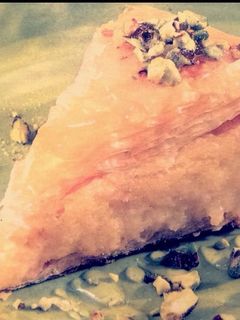 صورة لوصفة بقلاوة بكريمة السميد