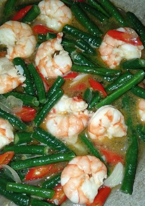 Foto resep Tumis Kacang Panjang Udang
