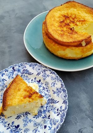 Una foto de Tarta de queso (manchego y camembert)