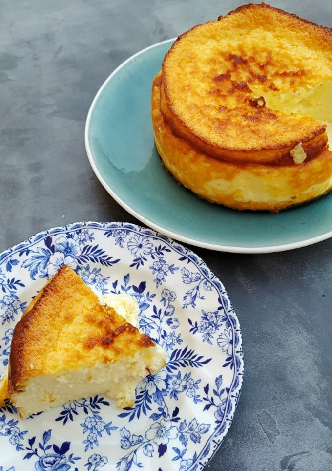 Una foto de Tarta de queso (manchego y camembert)