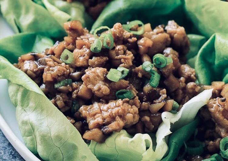 Easiest Way to Make Ultimate Chicken lettuce cups