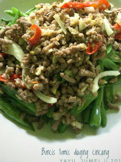 Foto resep Buncis tumis daging cincang