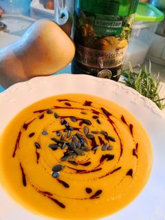Sütőtök krémleves recept fotója