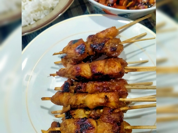 Resep: 186. Sate Ayam Bumbu Kecap Yang Sederhana