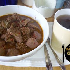 A picture of Pp soup din kayan ciki da black Tea.