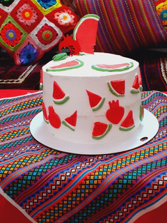 عکسی از دستور کیک و ژله یلدایی