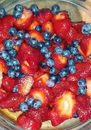 Una foto de Ensalada de frutos rojos light