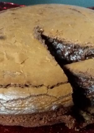 A picture of 3-Ingredient Cake (Chocolate Hazelnut Soufflé Cake) 🥧.