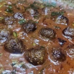 A picture of Lauki Kofte.