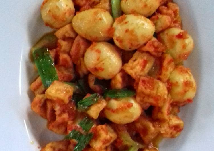 Resep Puyuh tahu balado, Enak Banget