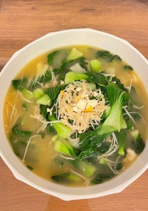 上湯鹹蛋小棠菜 的食譜成品照片