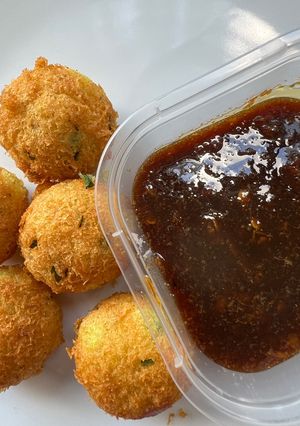 Foto resep Perkedel singkong sambal gula merah