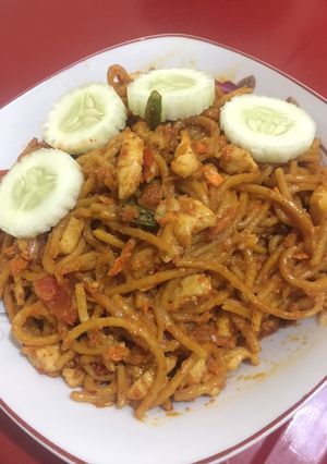 Foto resep Mie caluk (mie lidi) goreng aceh