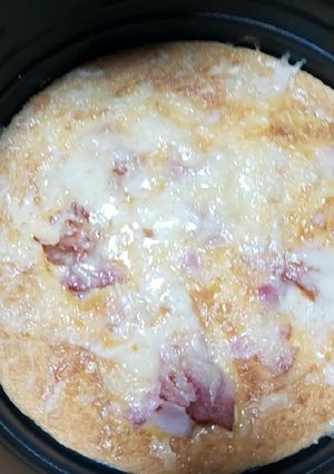 รูปของ [พิซซ่า]ไข่ชีส (หม้อทอดไร้น้ำมัน) ฉบับแสนง่าย!!