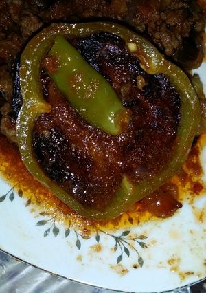 صورة لوصفة مصقعة لحم وباذنجان