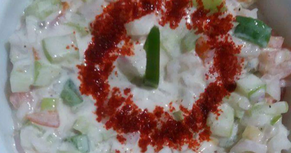 Kachumber Raita Recipe by Vanika Agrawal - Cookpad