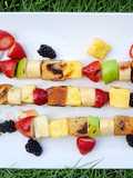 Cake and Fruit Kebab