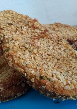 Una foto de Milanesas de berenjena