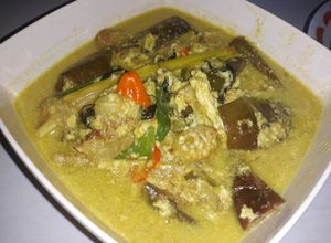 Foto resep Terong saten yellow plus telur gercep