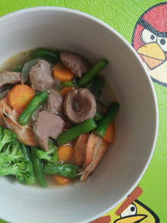 Foto resep Sup Sayur Udang Baso Sederhana