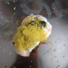 A picture of Aloo Tikki Dahi chat.