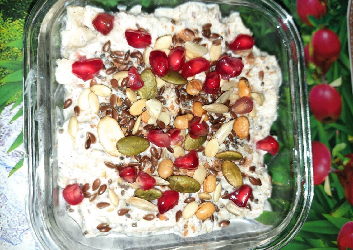 Curd seeds apple delight