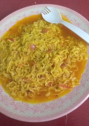 A picture of Punjabi tadka soupy maggi.