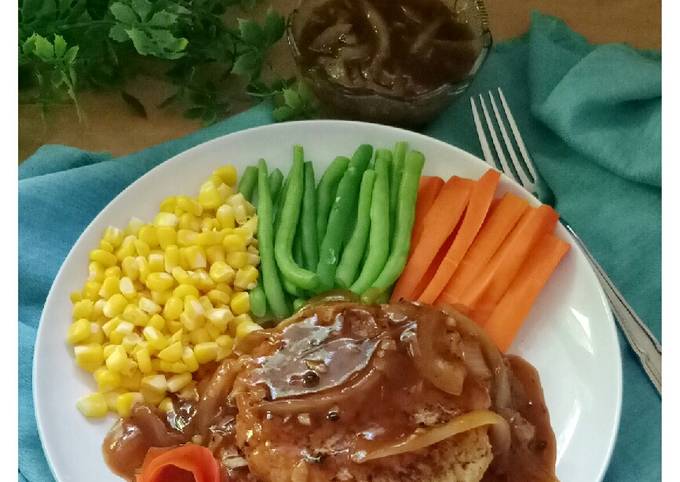 Steak Tempe Saus Lada Hitam