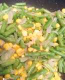 Ejotes con elote amarillo