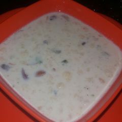 A picture of Boondi kheer.
