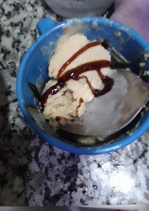 صورة لوصفة ايسكريم بالحليب ونسكافي