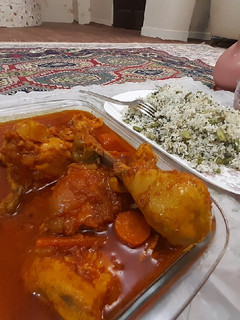 عکسی از دستور باقالی پلو با مرغ
