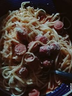 Una foto de Salsa de salchichas veganas