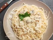 Gambar creamy mushroom pasta