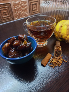 عکسی از دستور دمنوش به و دارچین