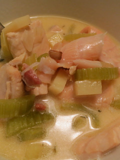 A picture of Salmon Chowder.