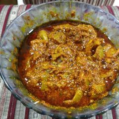 A picture of Instant lemon pickle.