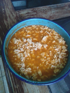 Una foto de Huevo con chile de tomate