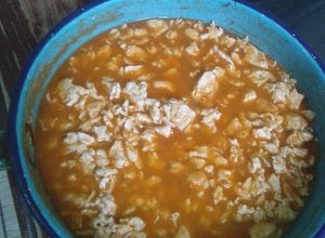 Una foto de Huevo con chile de tomate