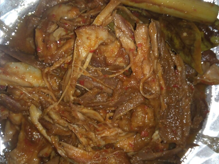 Resep Ayam suwir pedas manis yang Enak