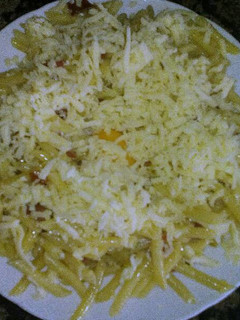 Una foto de Pasta con jamón a mi modo