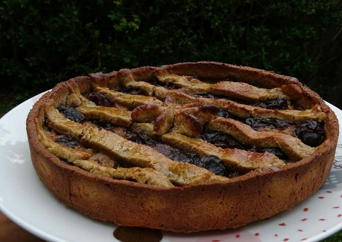 Tarte rhubarbe-pruneaux 😍