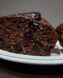 Budín de chocolate y arándanos low carb