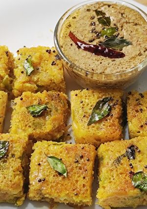 A picture of High Protein Soya Paneer Steamed Cubes.