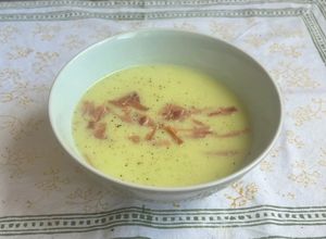 Una foto de Crema de carbassó