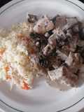 Filete de puerco con portobello