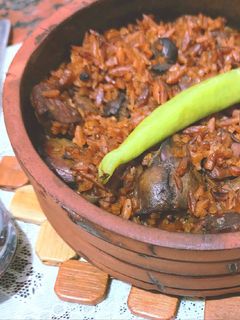 صورة لوصفة طاجن لسان عصفور بالكبد والقوانص 🐔