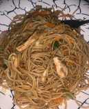 Local spaghetti chow mein