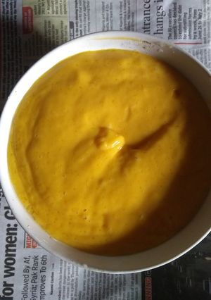 A picture of Mango srikhand.